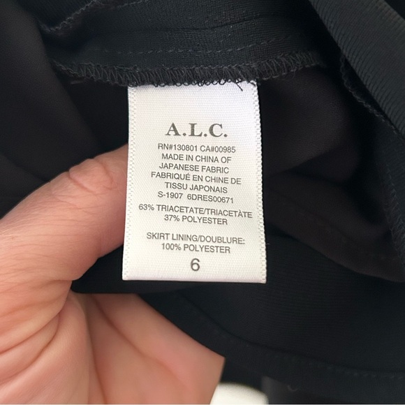 A.L.C. Black Greer Dress size 6 - Picture 7 of 7